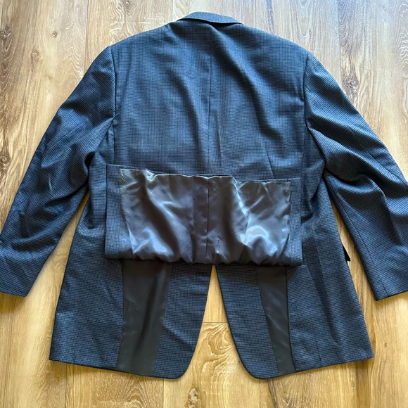 BURBERRY Big & Tall Blue Sports Coat - 50Long - Picture 2 of 9